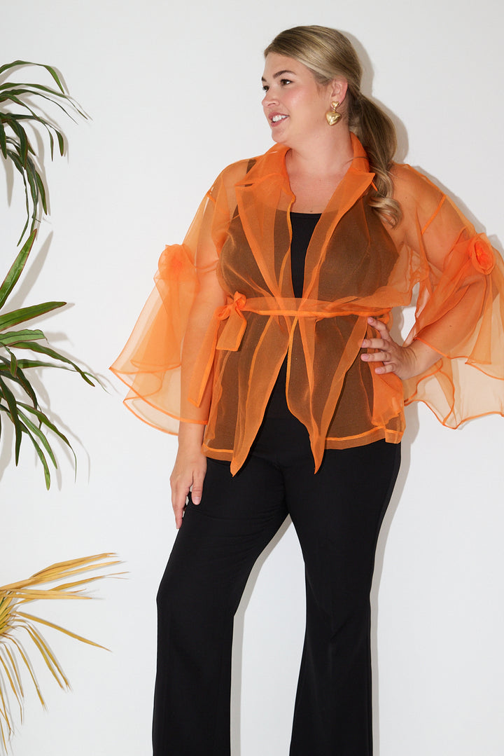 Amber Organza Kimono Outerwear