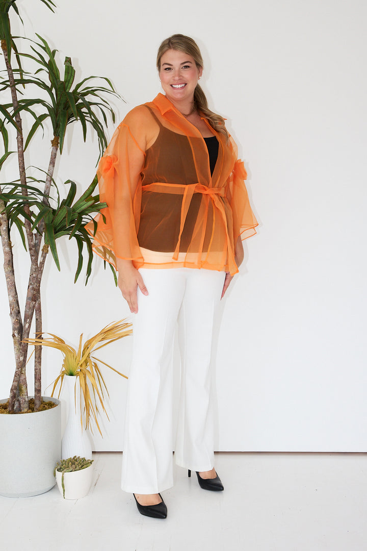 Amber Organza Kimono Outerwear