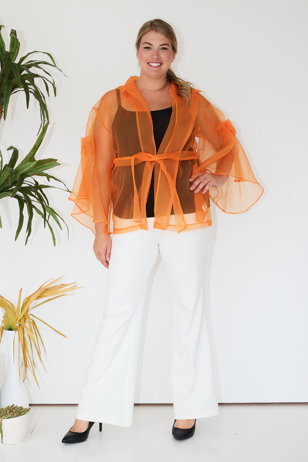 Amber Organza Kimono Outerwear