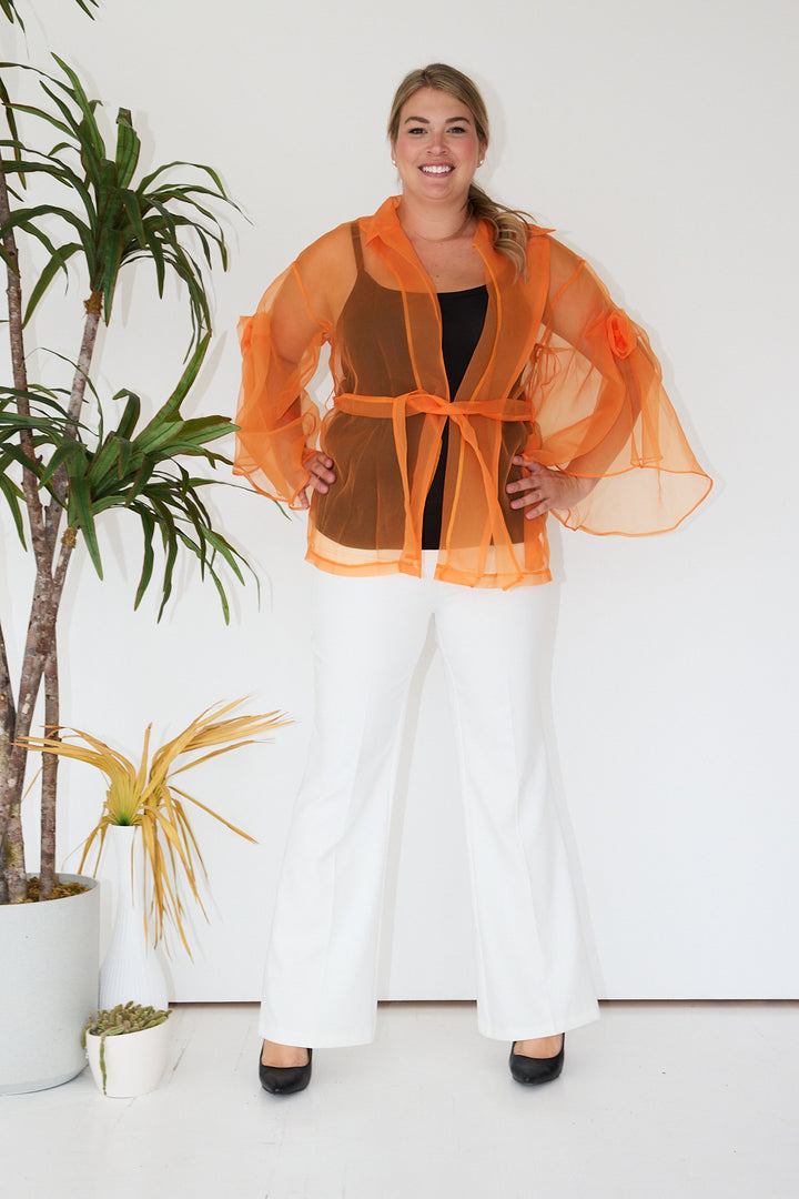 Amber Organza Kimono Outerwear