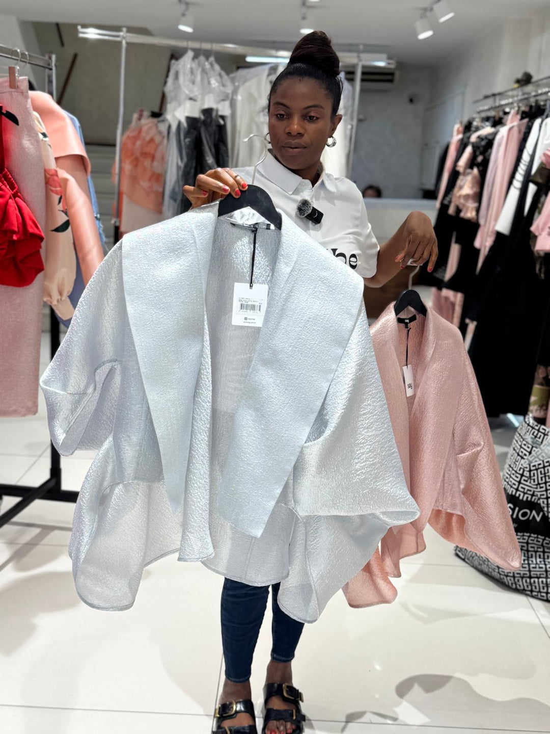 Luxurious Silver Blouse