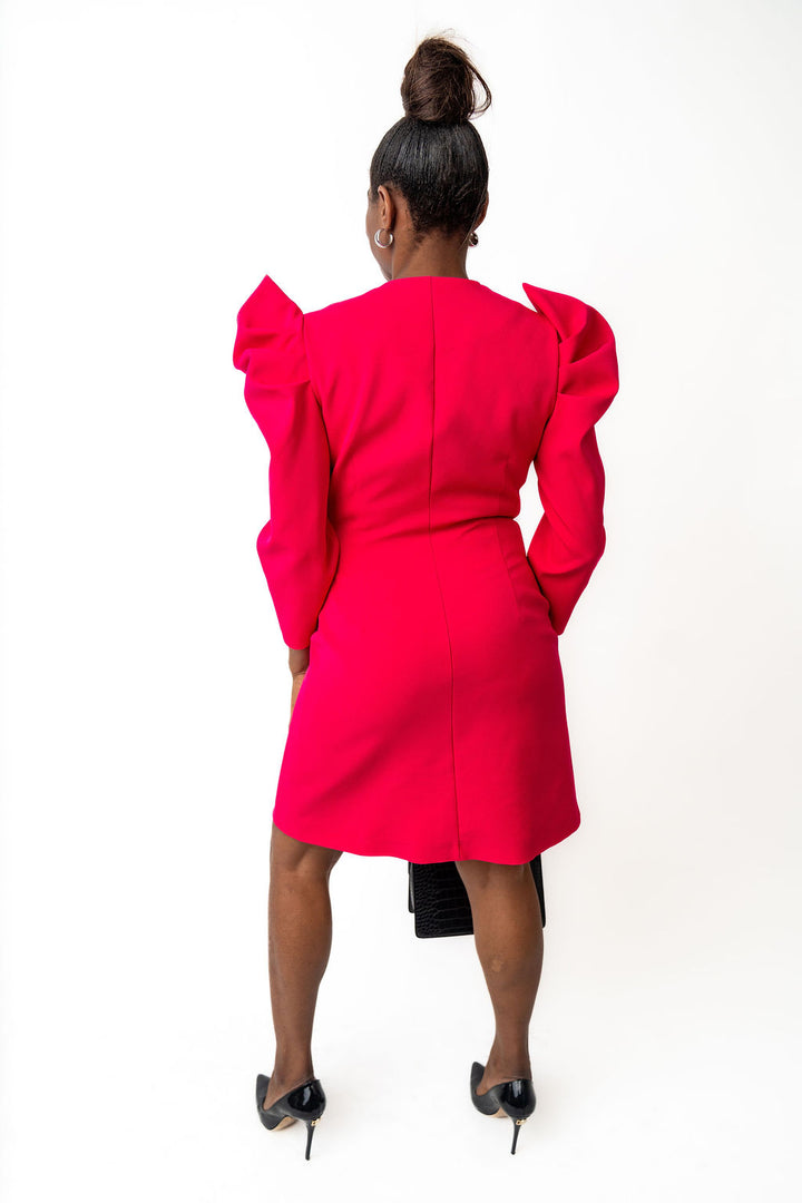 Bright pink dress