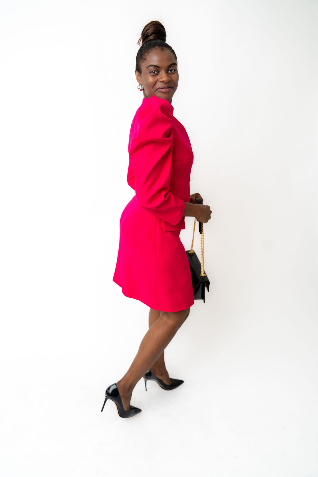 Bright pink dress