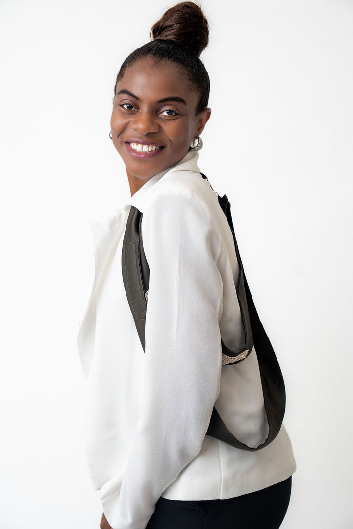 Stylish Cowboy Striped White Blazer