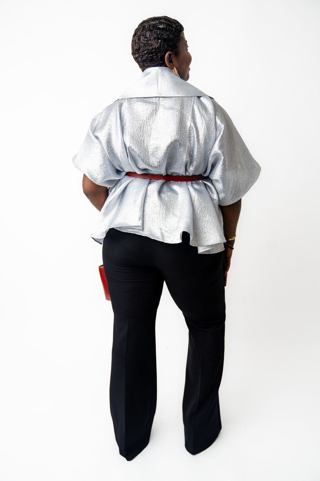 Luxurious Silver Blouse