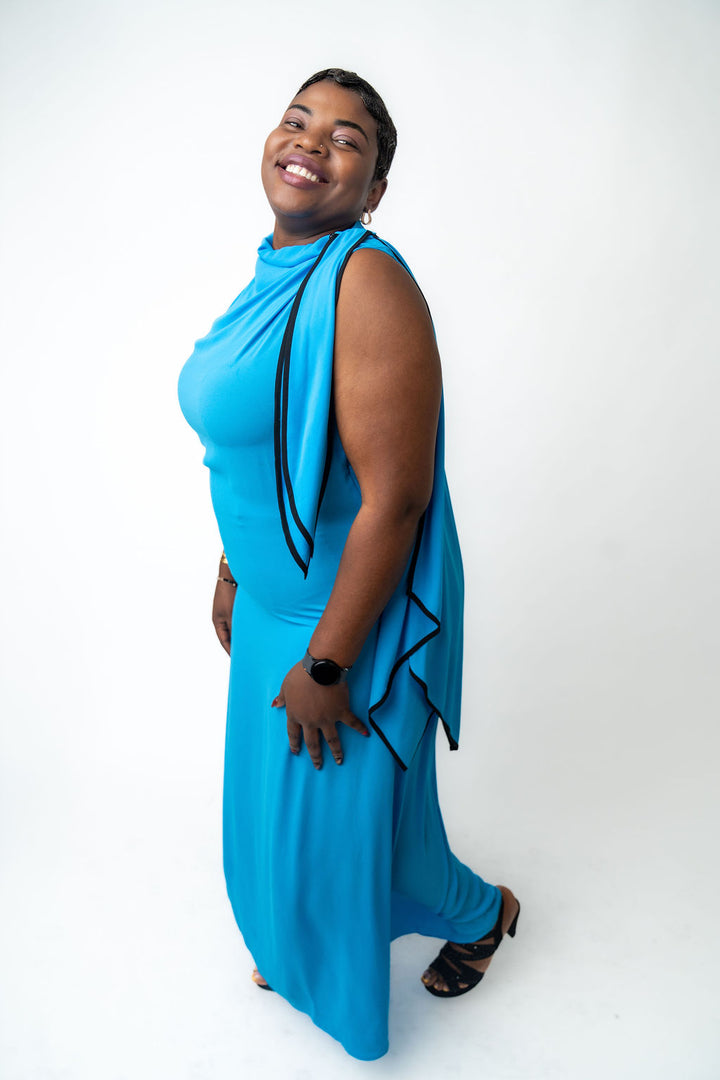 Blue dress