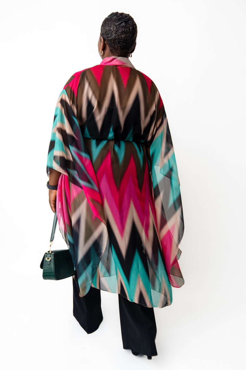 Multicolor kimono dress