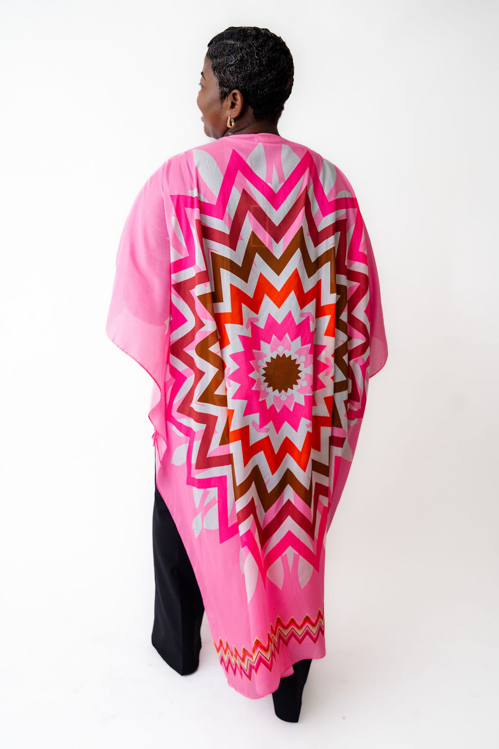 Orange Two-piece kimono outfit
