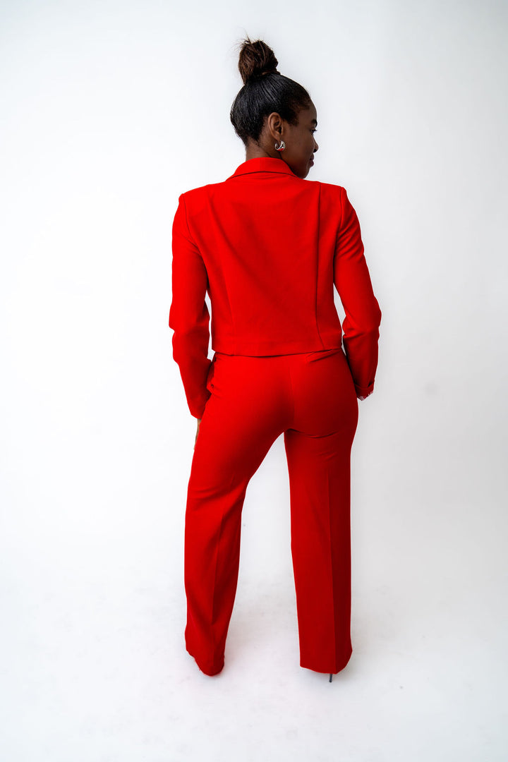 red suit