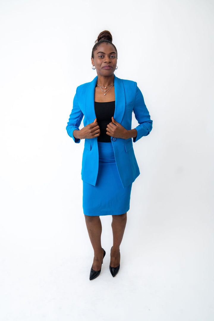 Blue suit