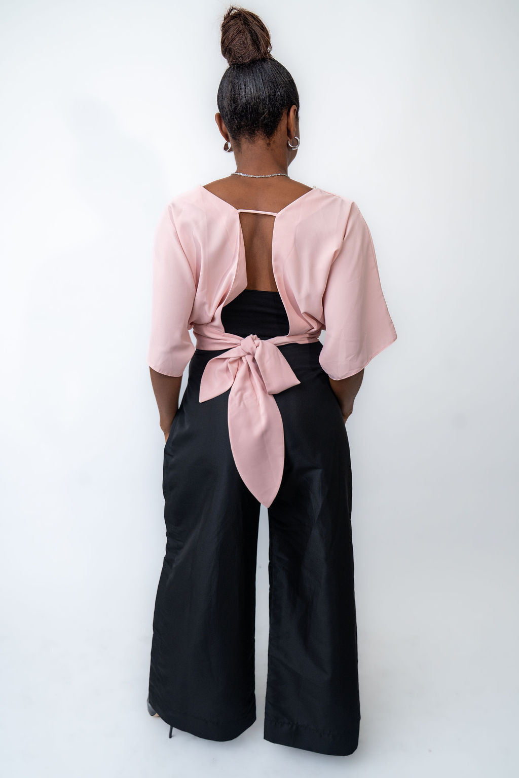 Black wide leg pant