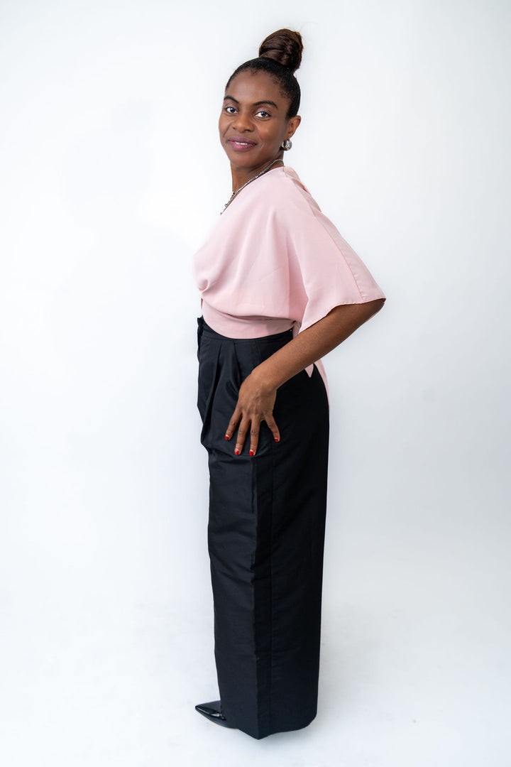 Black wide leg pant