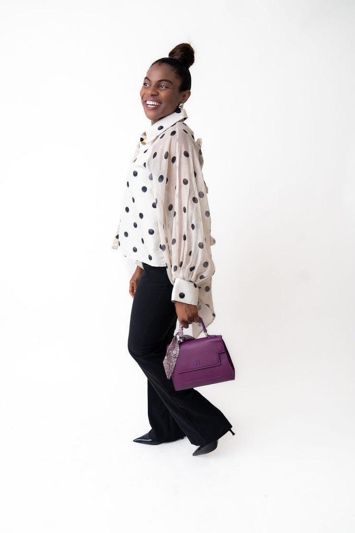 Polka dot stylish blouse