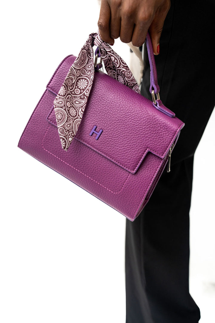 Purple handbag