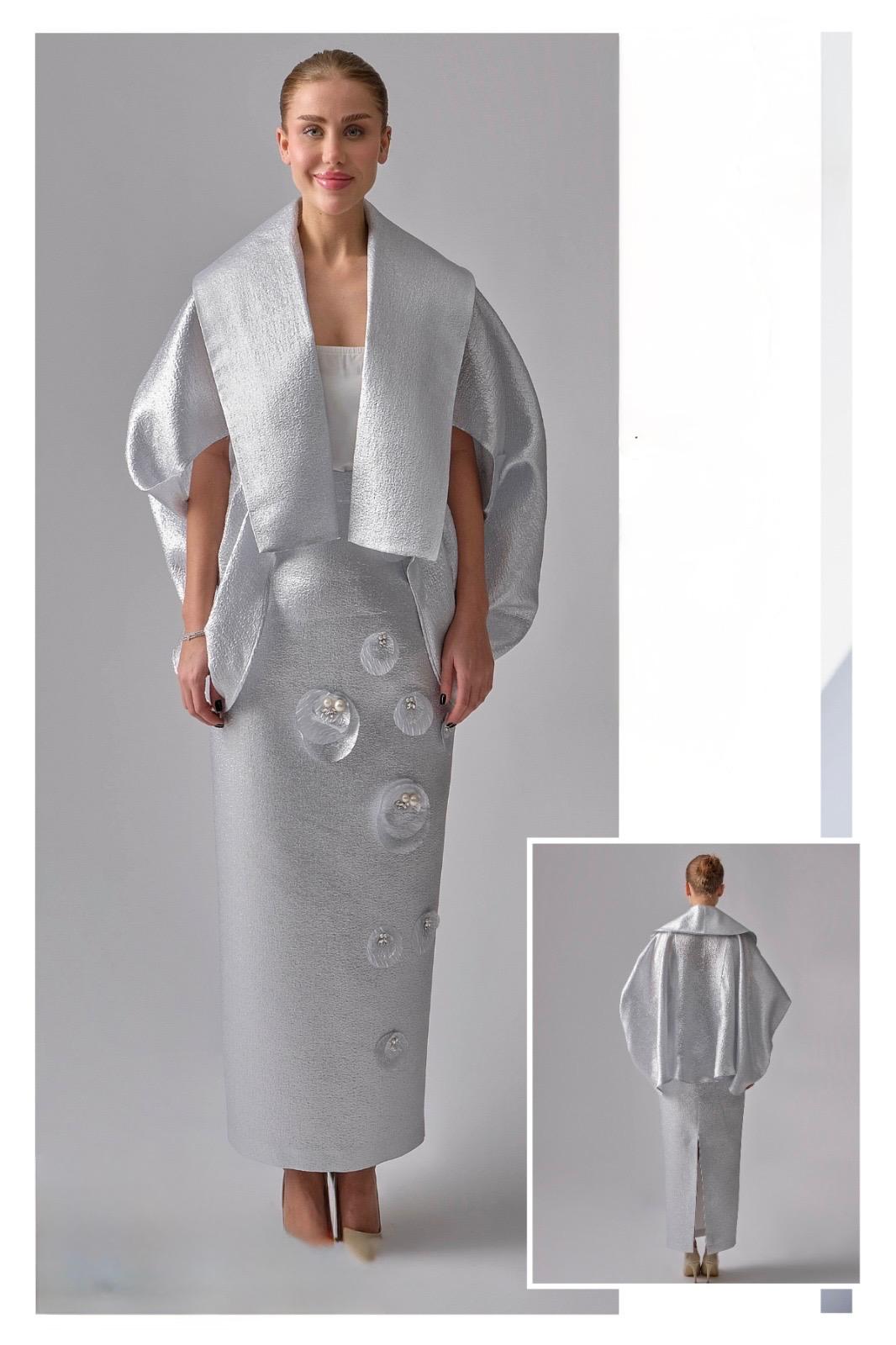 Luxurious Silver Blouse