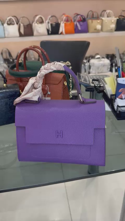 Purple handbag